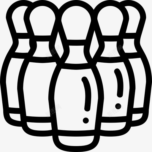 保龄球业余爱好和业余时间3直线型图标svg_新图网 https://ixintu.com 业余爱好和业余时间3 保龄球 直线型