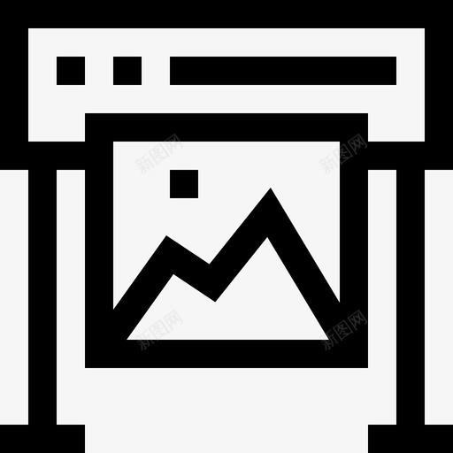 打印机设备和硬件线性图标svg_新图网 https://ixintu.com 打印机 线性 设备和硬件