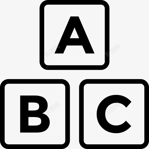 Abc教育学37直系图标svg_新图网 https://ixintu.com Abc 教育学37 直系