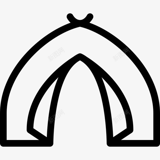 直线徒步旅行野营3图标svg_新图网 https://ixintu.com 直线徒步旅行 野营3