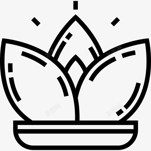 莲花瓷器8直系图标svg_新图网 https://ixintu.com 瓷器8 直系 莲花