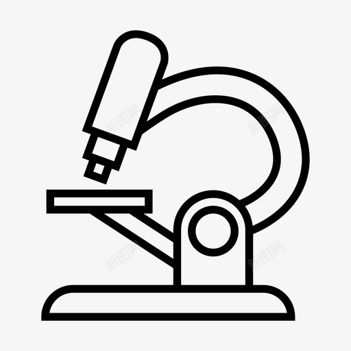 显微镜实验室医学图标svg_新图网 https://ixintu.com 医学 医疗设备1 实验室 显微镜 研究