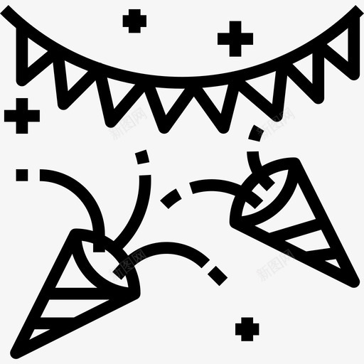 派对生活方式4直系图标svg_新图网 https://ixintu.com 派对 生活方式4 直系