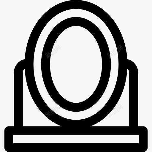 镜子家具20线性图标svg_新图网 https://ixintu.com 家具20 线性 镜子