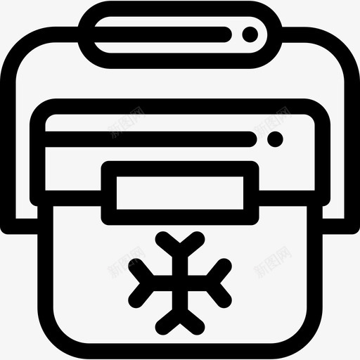 冷冻机森林13号直线型图标svg_新图网 https://ixintu.com 冷冻机 森林13号 直线型