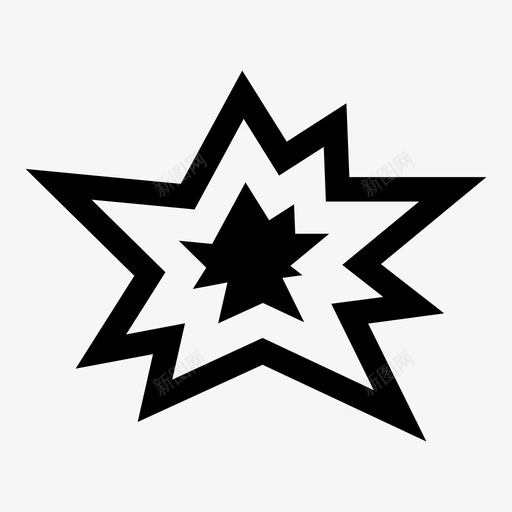 爆炸作用撞击图标svg_新图网 https://ixintu.com 作用 打击特效 撞击 爆炸 重大事件