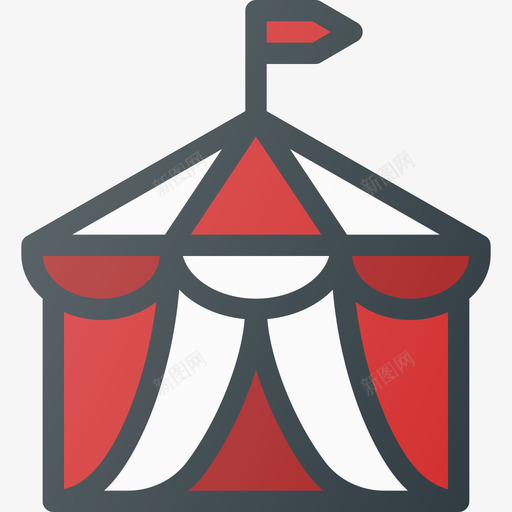 马戏团马戏团34线性颜色图标svg_新图网 https://ixintu.com 线性颜色 马戏团 马戏团34