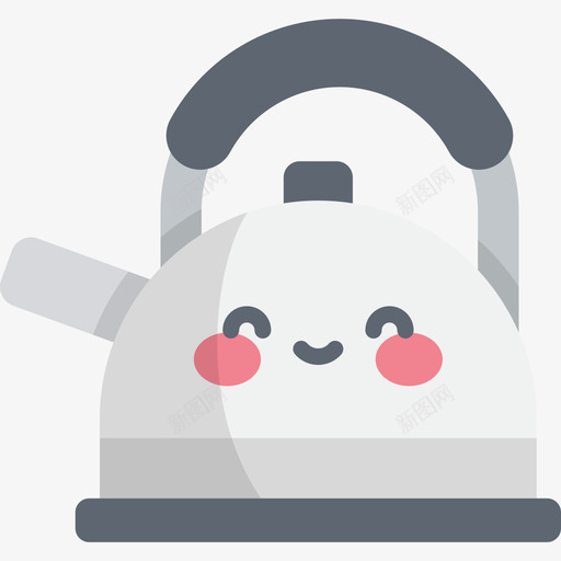 茶壶厨房用具4扁平图标svg_新图网 https://ixintu.com 厨房用具4 扁平 茶壶
