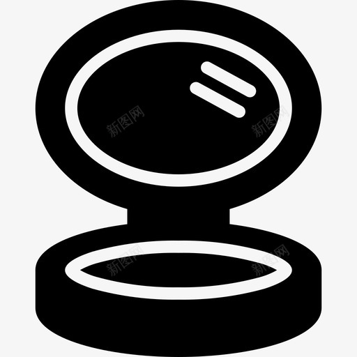 粉扑化妆品化妆品固体图标svg_新图网 https://ixintu.com 化妆品 化妆品固体图标 粉扑