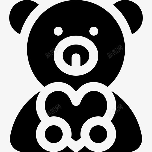 泰迪熊爱25装满了图标svg_新图网 https://ixintu.com 泰迪熊 爱25 装满了