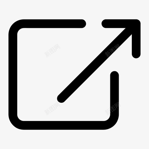 外部链接最大化打开图标svg_新图网 https://ixintu.com url web 基本图标所有尺寸 外部链接 打开 最大化