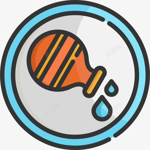 水瓶座神秘的3线性颜色图标svg_新图网 https://ixintu.com 水瓶座 神秘的3 线性颜色