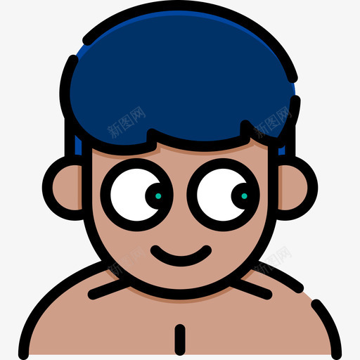 男人热带7线性颜色图标svg_新图网 https://ixintu.com 热带7 男人 线性颜色