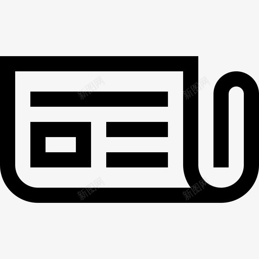 报纸传播和媒体10线性图标svg_新图网 https://ixintu.com 传播和媒体10 报纸 线性