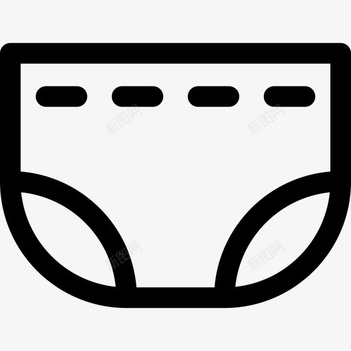 尿布杂货店4线性图标svg_新图网 https://ixintu.com 尿布 杂货店4 线性