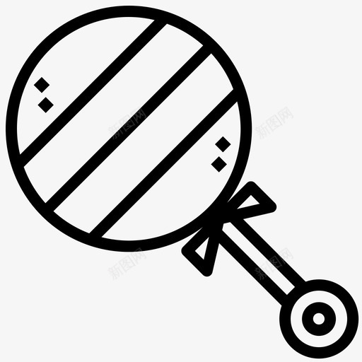 摇铃活动小孩图标svg_新图网 https://ixintu.com 婴儿用品 小孩 摇铃 活动 玩具