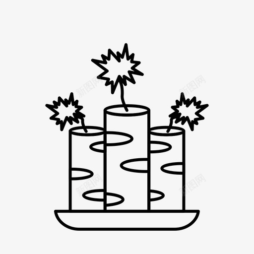 消防工程线路图标svg_新图网 https://ixintu.com 消防工程 线路图标