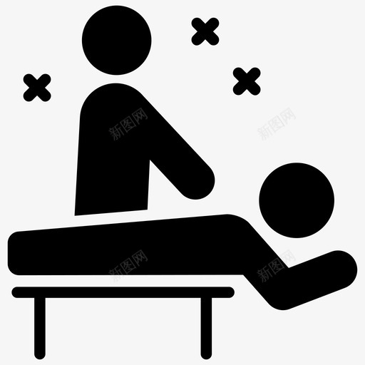 按摩按摩疗法理疗图标svg_新图网 https://ixintu.com spa治疗 假期字形图标 恢复活力 按摩 按摩疗法 理疗