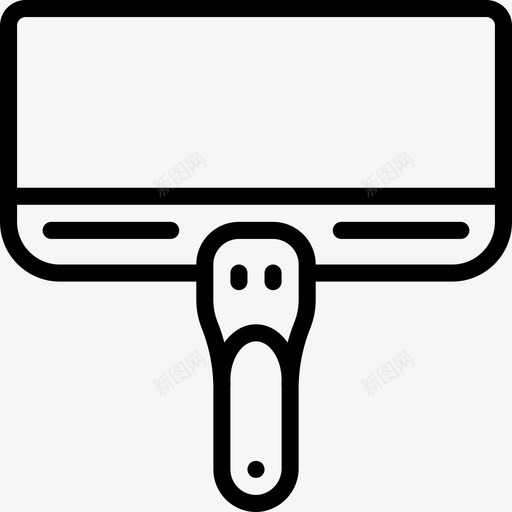 30号工具线状刮刀图标svg_新图网 https://ixintu.com 30号工具线状刮刀