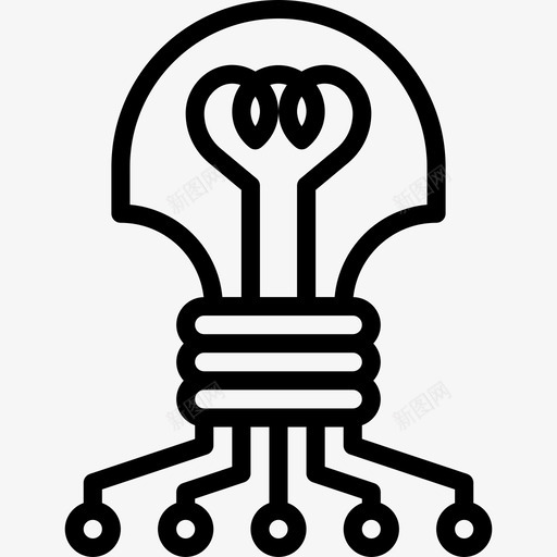 想法机器人学18线性图标svg_新图网 https://ixintu.com 想法 机器人学18 线性