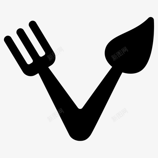纯素吃食图标svg_新图网 https://ixintu.com 健康 吃 素食 纯素 食