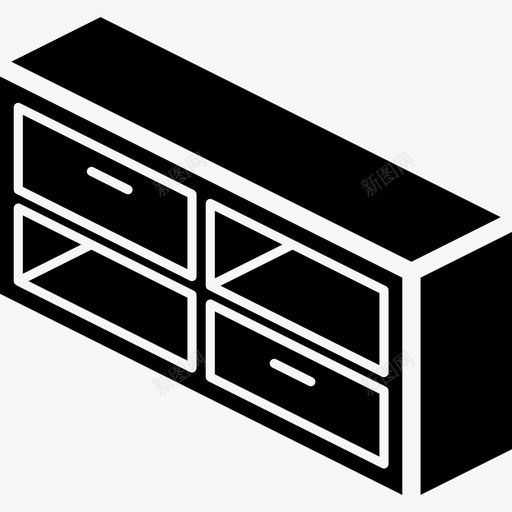 支架家具41实心图标svg_新图网 https://ixintu.com 实心 家具41 支架