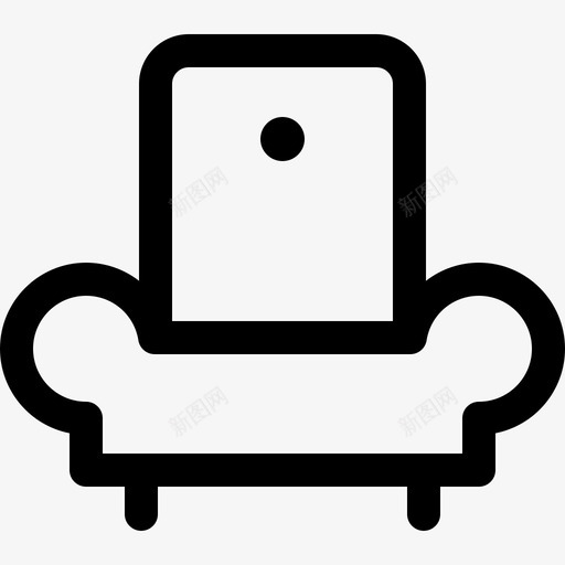 扶手椅销售11直线型图标svg_新图网 https://ixintu.com 扶手椅 直线型 销售11