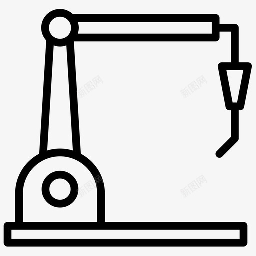 工业机器人工业手臂生产机器人图标svg_新图网 https://ixintu.com 工业手臂 工业机器人 机器人工程线图标 机器人手臂 机器人技术 生产机器人