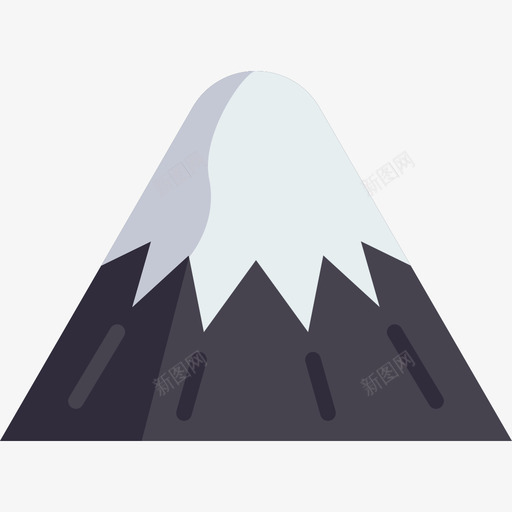 山旅行地点表情符号2平坦图标svg_新图网 https://ixintu.com 山 平坦 旅行地点表情符号2