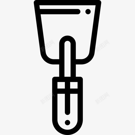 抹刀工具箱8线性图标svg_新图网 https://ixintu.com 工具箱8 抹刀 线性