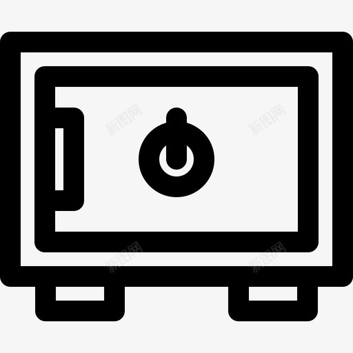 保险箱数字营销45线性图标svg_新图网 https://ixintu.com 保险箱 数字营销45 线性