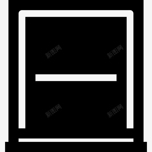 窗户家用电器和家具3填充图标svg_新图网 https://ixintu.com 填充 家用电器和家具3 窗户