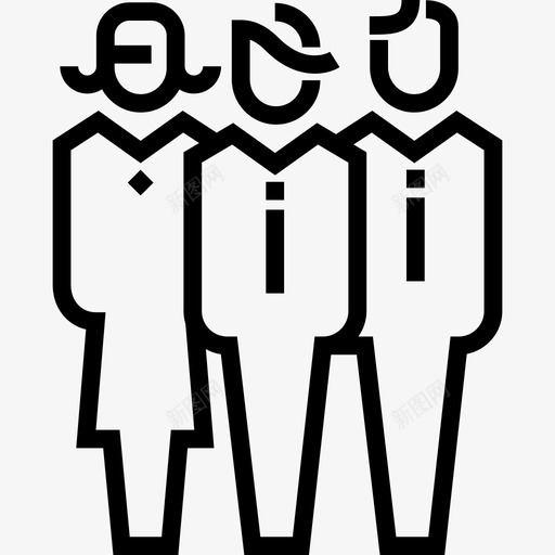 团队合作SEO14线性图标svg_新图网 https://ixintu.com SEO14 团队合作 线性