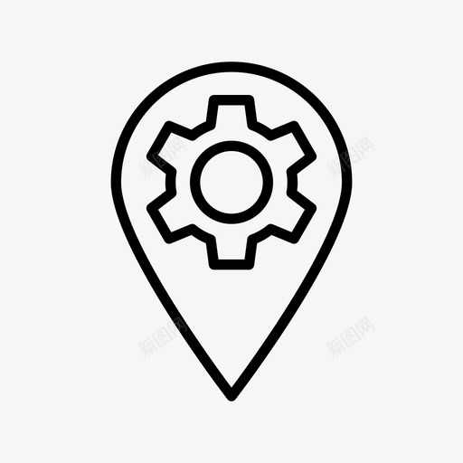 pin设置gps位置图标svg_新图网 https://ixintu.com gps pin设置 位置 地图 数字营销和搜索引擎优化元素