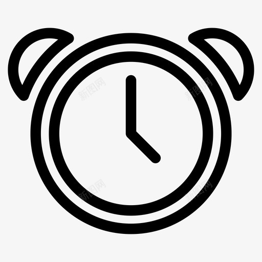 闹钟秒表计时器图标svg_新图网 https://ixintu.com 用户界面 秒表 计时器 闹钟
