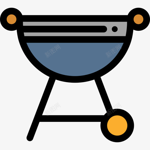 烧烤烧烤派对4线性颜色图标svg_新图网 https://ixintu.com 烧烤 烧烤派对4 线性颜色