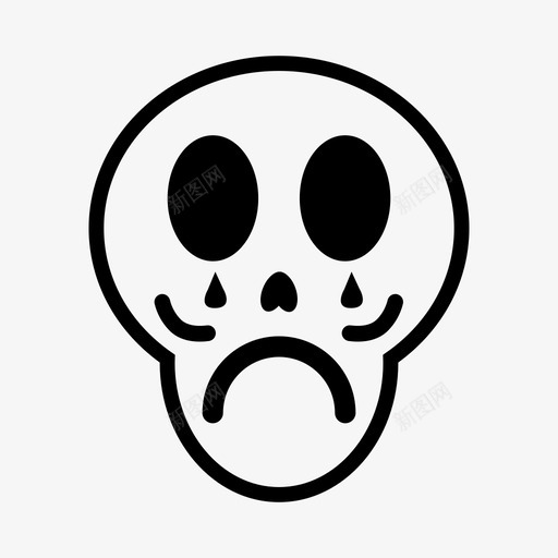 撕裂头骨卡拉维拉头盖骨图标svg_新图网 https://ixintu.com 卡拉维拉 头盖骨 撕裂头骨