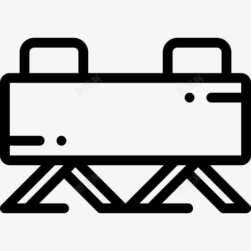 跳马健身器材5直线型图标svg_新图网 https://ixintu.com 健身器材5 直线型 跳马