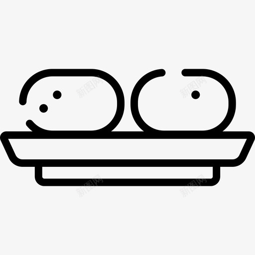 玉米饼食物85直系图标svg_新图网 https://ixintu.com 玉米饼 直系 食物85