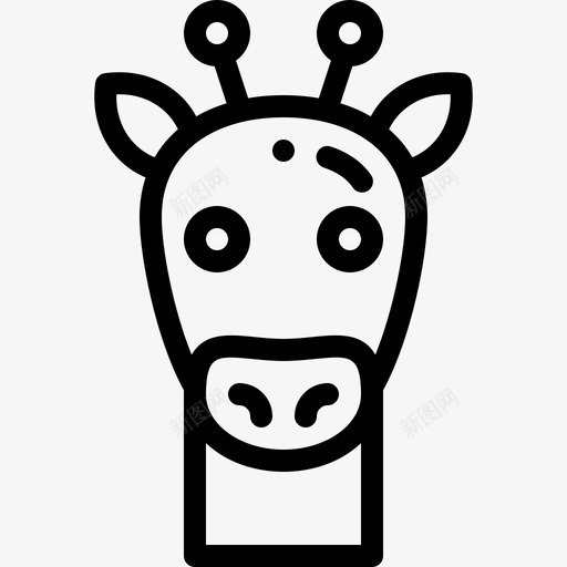 长颈鹿动物园6直系图标svg_新图网 https://ixintu.com 动物园6 直系 长颈鹿