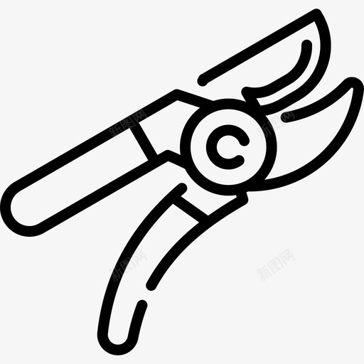 修剪剪园艺34直线型图标svg_新图网 https://ixintu.com 修剪剪 园艺34 直线型