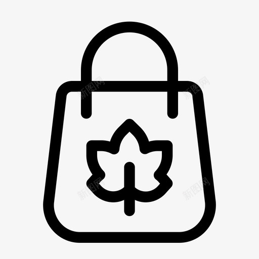 购物袋秋季商业图标svg_新图网 https://ixintu.com 商业 秋季 秋季季节概述 购物 购物袋