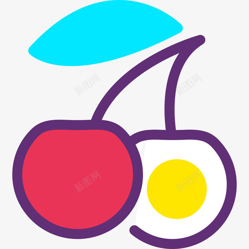 樱桃食物86魔法图标svg_新图网 https://ixintu.com 樱桃 食物86 魔法