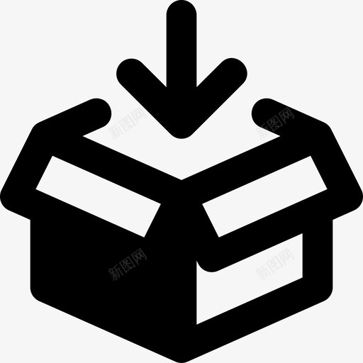 装载包裹箱子货物图标svg_新图网 https://ixintu.com 交付 服务 物流 箱子 装载包裹 货物