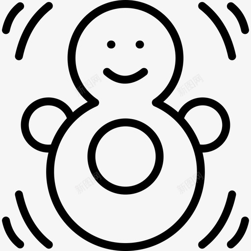 婴儿玩具婴儿53直线型图标svg_新图网 https://ixintu.com 婴儿53 婴儿玩具 直线型