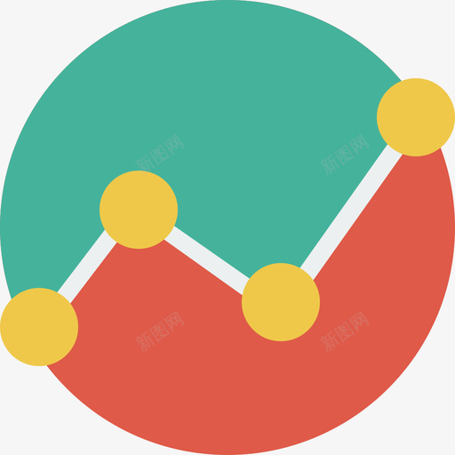 折线图商务自由时间平面图图标svg_新图网 https://ixintu.com 商务自由时间 平面图 折线图