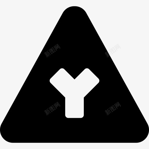 十字路口交通路标2填充图标svg_新图网 https://ixintu.com 交通路标2 十字路口 填充