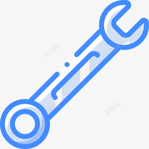 扳手29号工具蓝色图标svg_新图网 https://ixintu.com 29号工具 扳手 蓝色