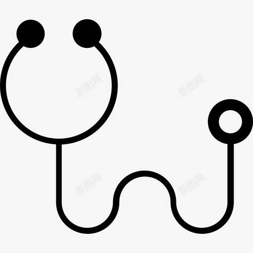 听诊器兽医3填充图标svg_新图网 https://ixintu.com 兽医3 听诊器 填充