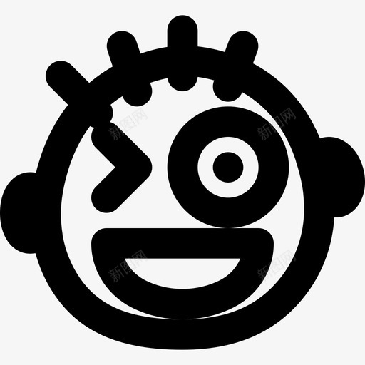 传情动漫表情集4轮廓图标svg_新图网 https://ixintu.com 传情动漫 表情集4 轮廓